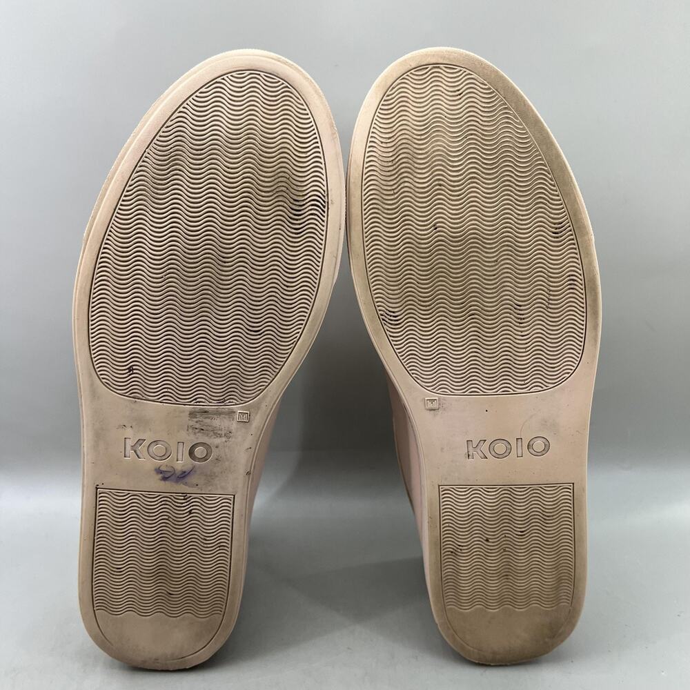 Koio Capri Casual Lace Up Shoes Men Size 10 Pink Comfort Made Italy Sneakers - Picture 7 of 9
